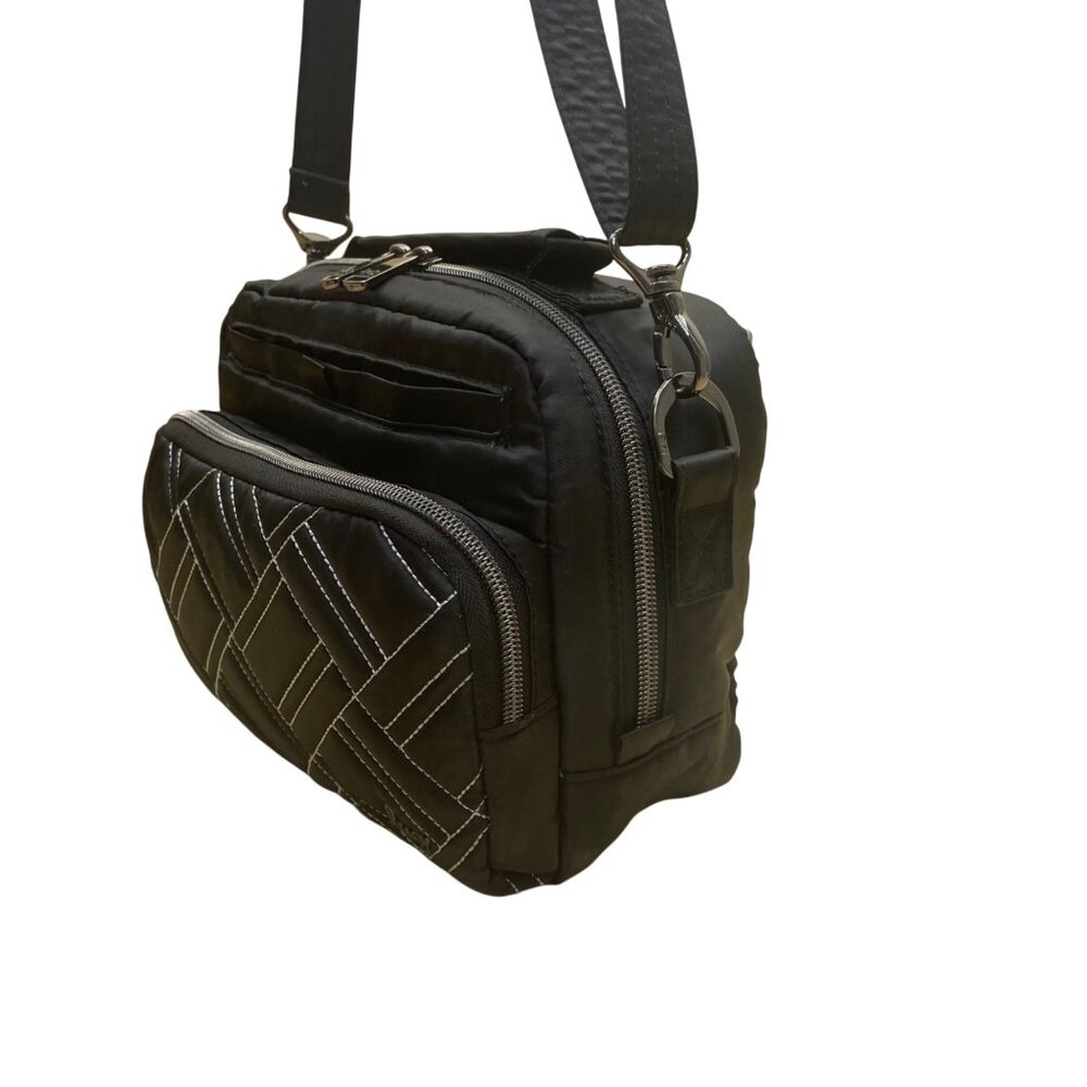 Lug Women’s Black Quilted Nylon Mini Ranger Adjustable Strap Crossbody Bag - Picture 3 of 16